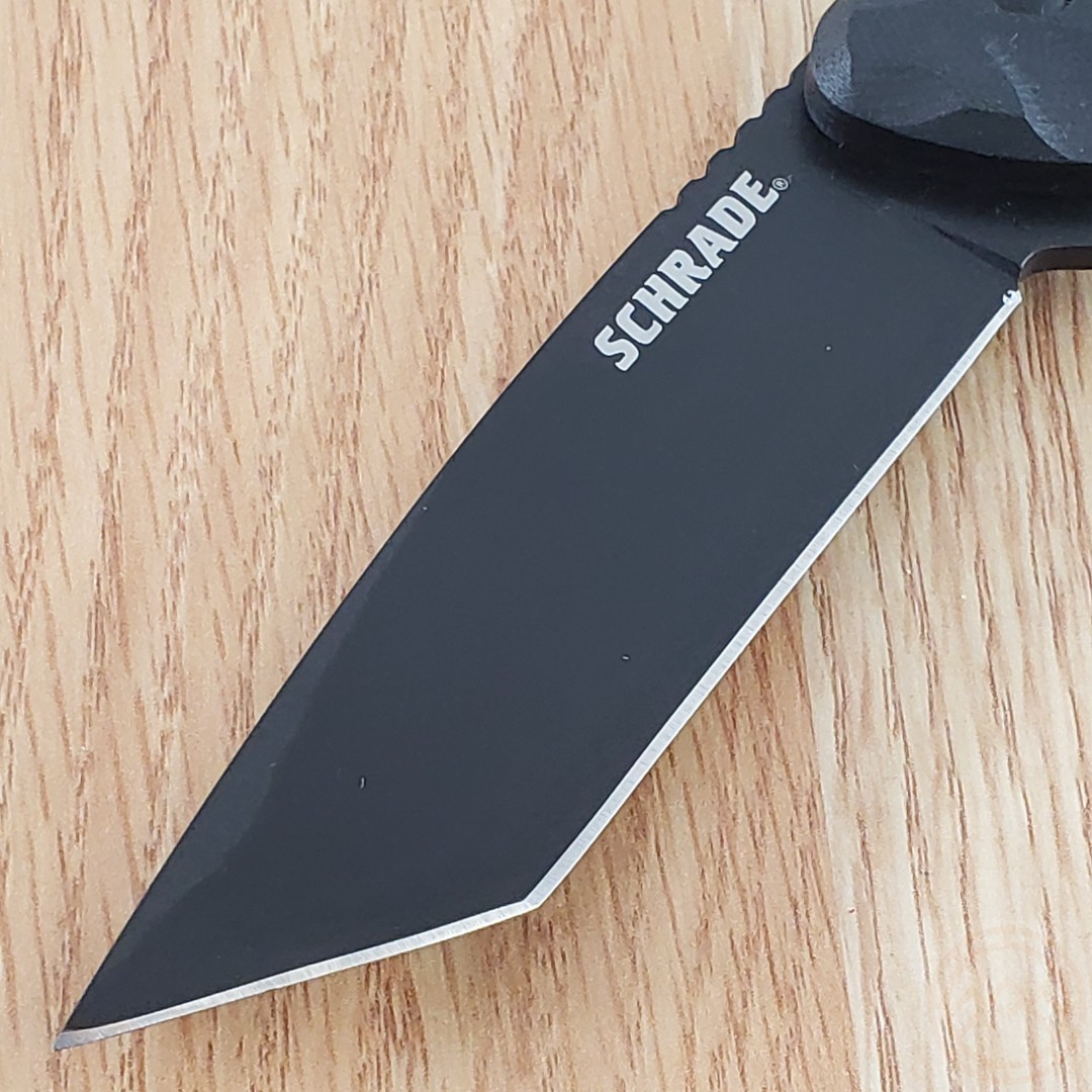 Schrade Regime Fixed Knife 3.83″ AUS-8 Stainless Tanto Blade Black G10 Handle