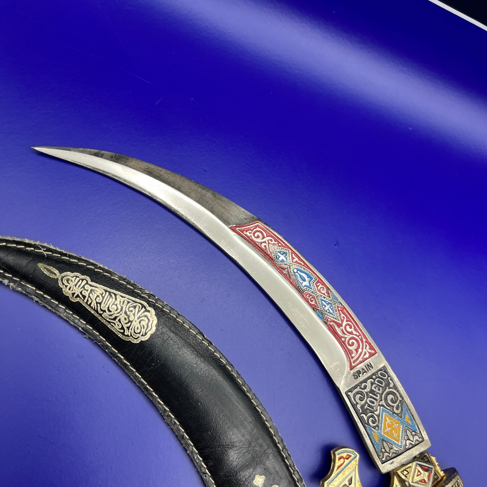 Toledo Spain Decorative Scimitar Sword