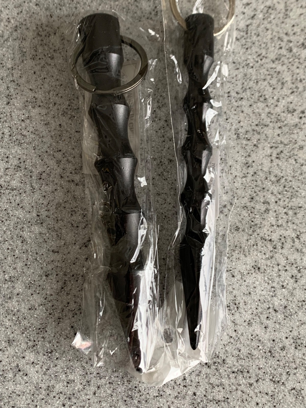 Black PREMIUM thicker palm keychain safety aluminum new 5.5 inches kubaton