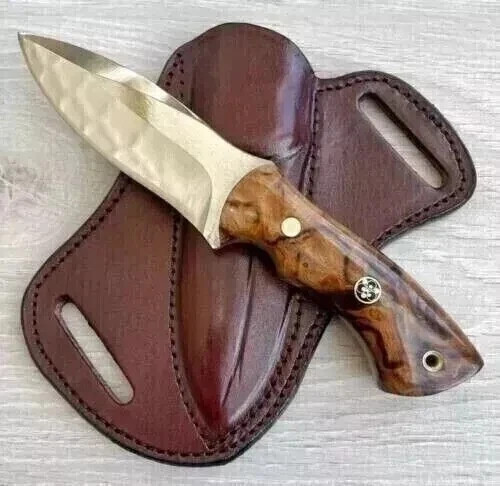 Handmade Fixed Blade Hunting Pocket Knife, Scout Carry Knife Tracker Knife.