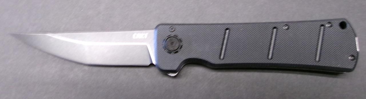 CRKT 2908 Inazuma No Ken Deadbolt Folding Knife D2 Blade Steel G10 Handles NEW!