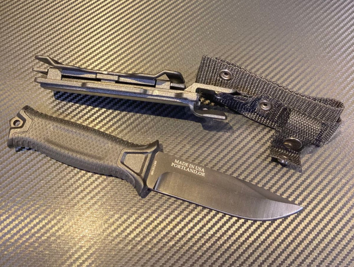 Gerber StrongArm Fixed Blade Knife Full Tang Tactical Survival Black New Outdoor
