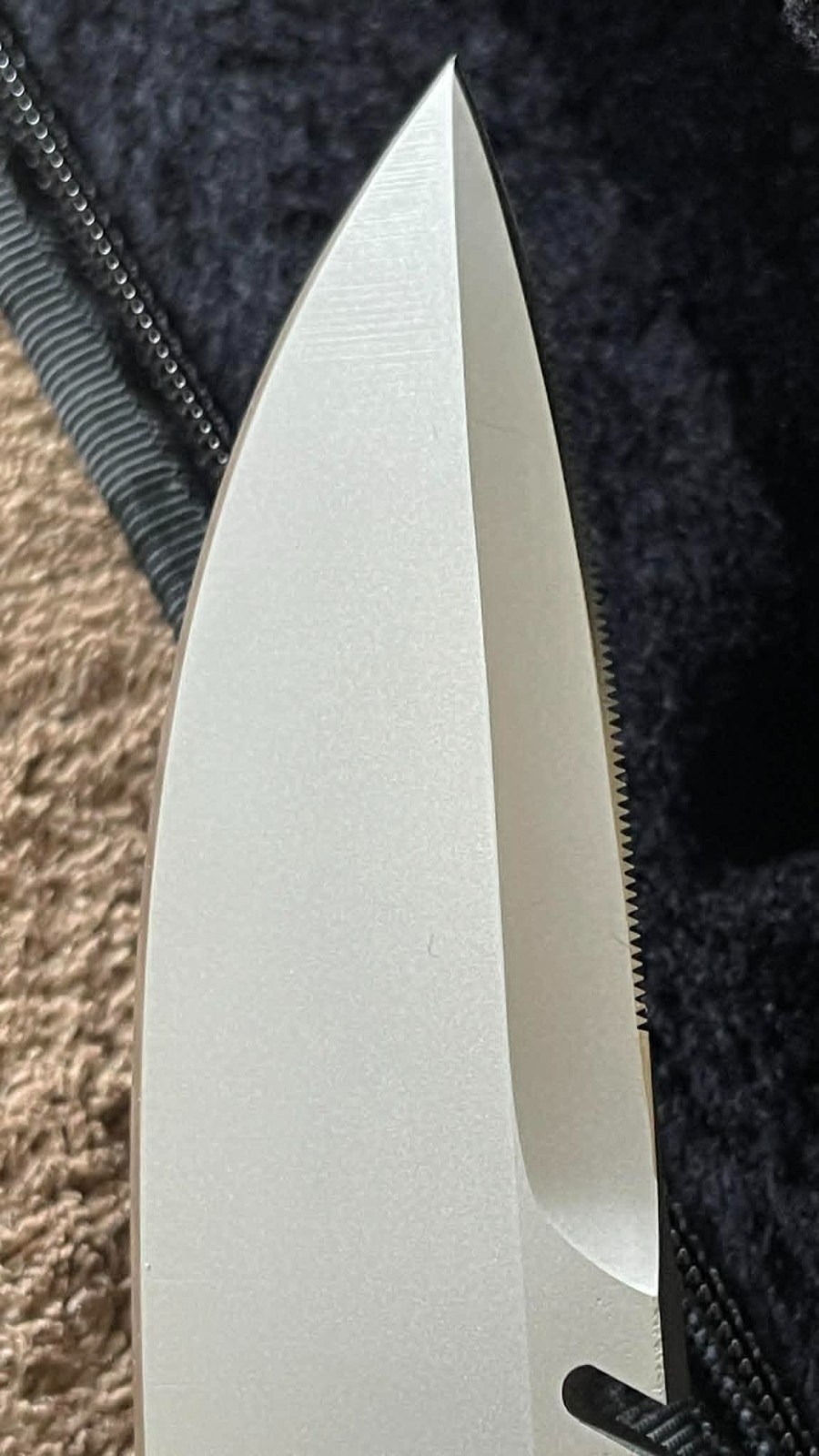 Custom Vaughn Neeley SA Survival Knife w/ Leather Sheath Timberline