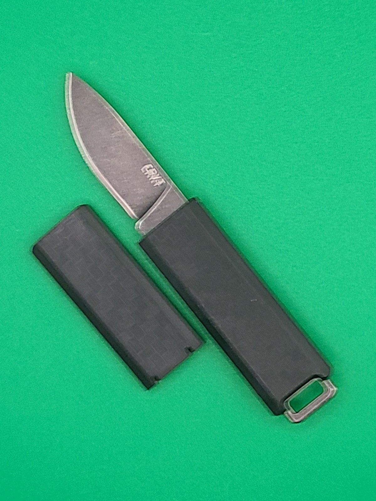 CRKT Scribe Model 2425k Black Upgraded D2 Blade / Fixed Blade New In Box