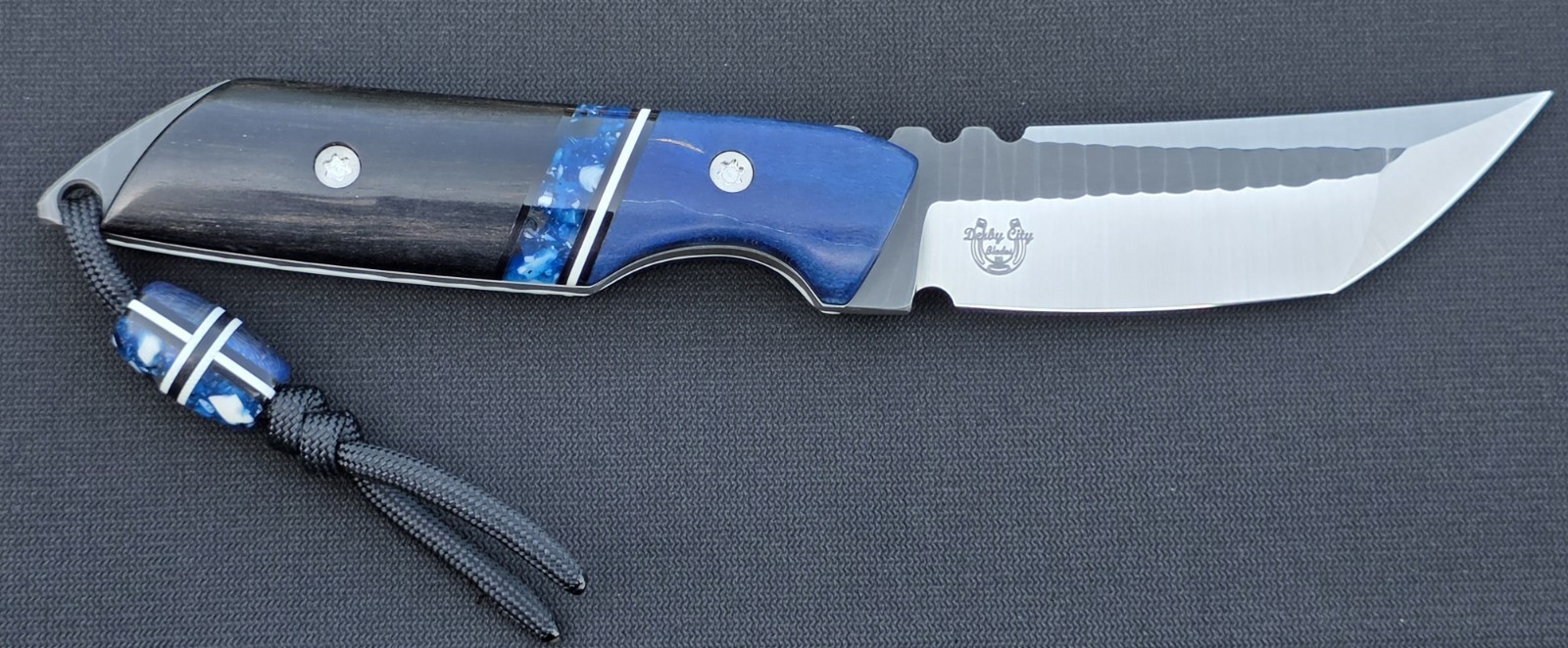 9.5/10 Derby City Blades Destrier! Magnacut/Segmented Handles & Bead/Sheath! USA