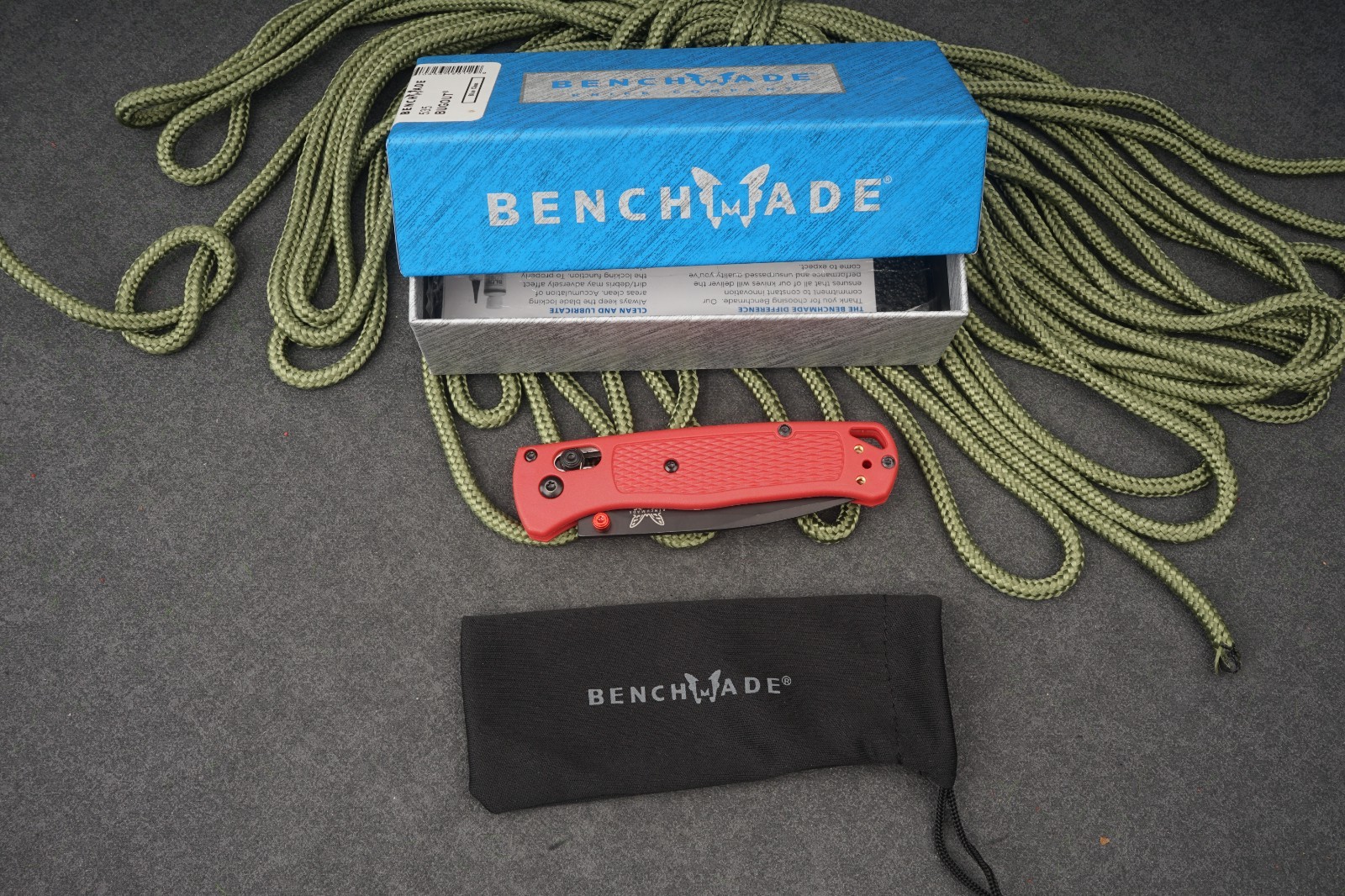 Benchmade 535 Bugout S30V Red Aluminum Handle AXIS Lock EDC Folding Knife