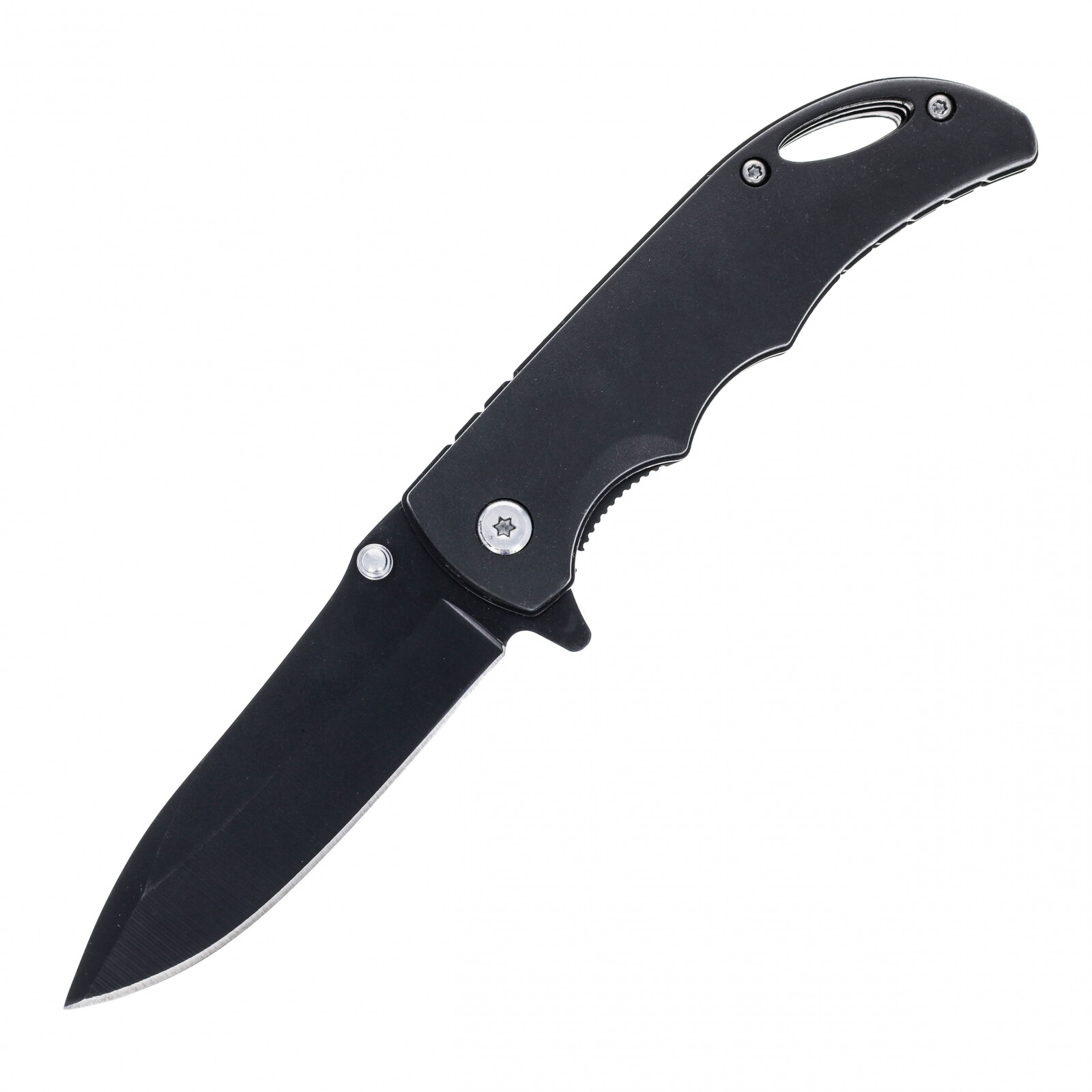ASR Outdoor 3.75 Inch Black Aluminium Body Pocket Knife