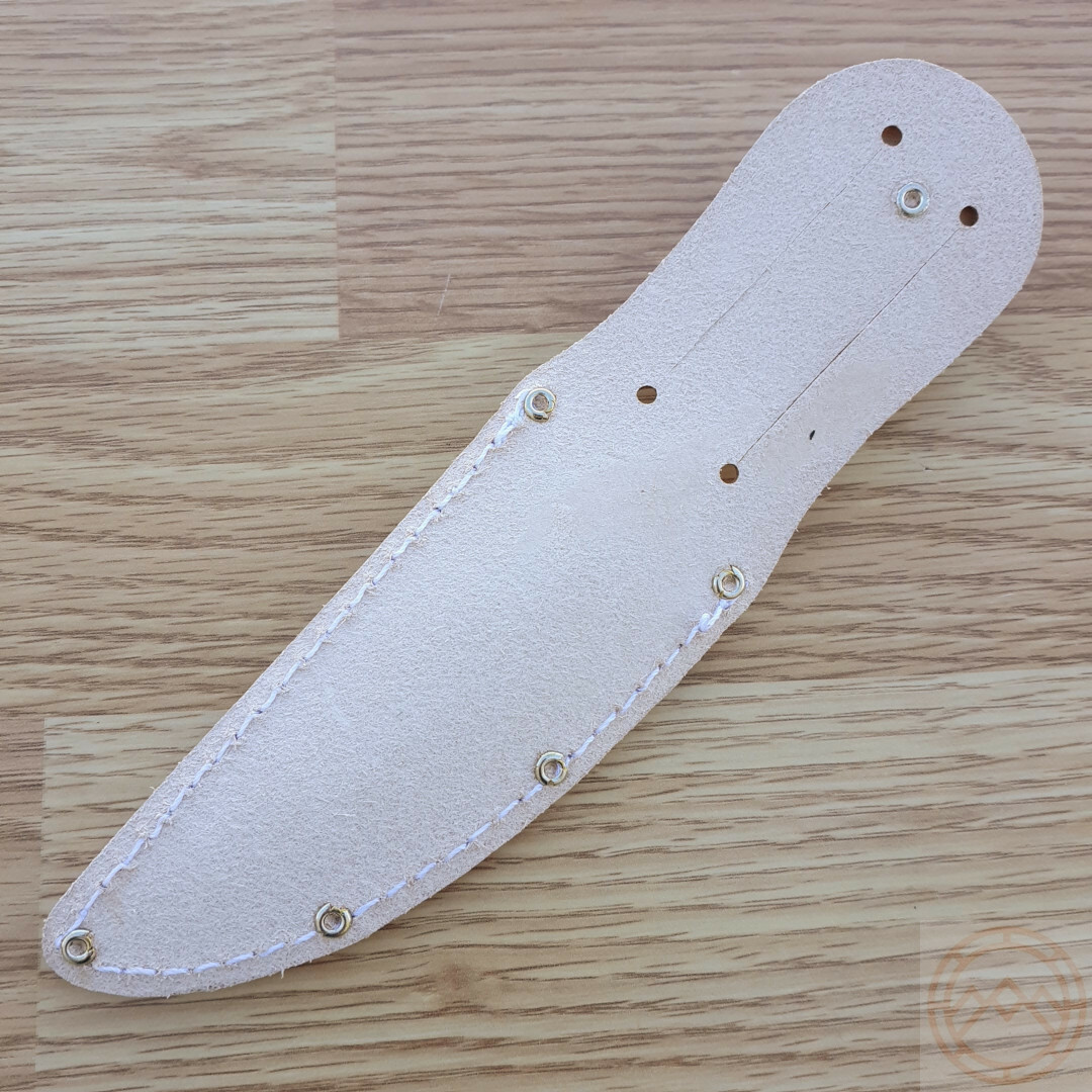 Marbles Sheath Moose Embossed Reproduction Of Classic Marbles Tan Leather 4.25″