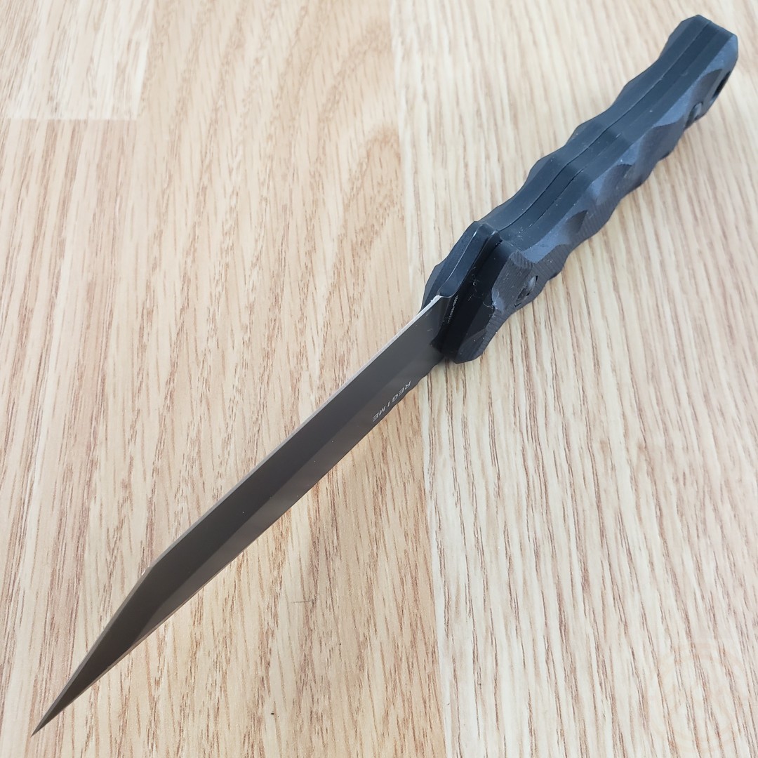 Schrade Regime Fixed Knife 3.83″ AUS-8 Stainless Tanto Blade Black G10 Handle