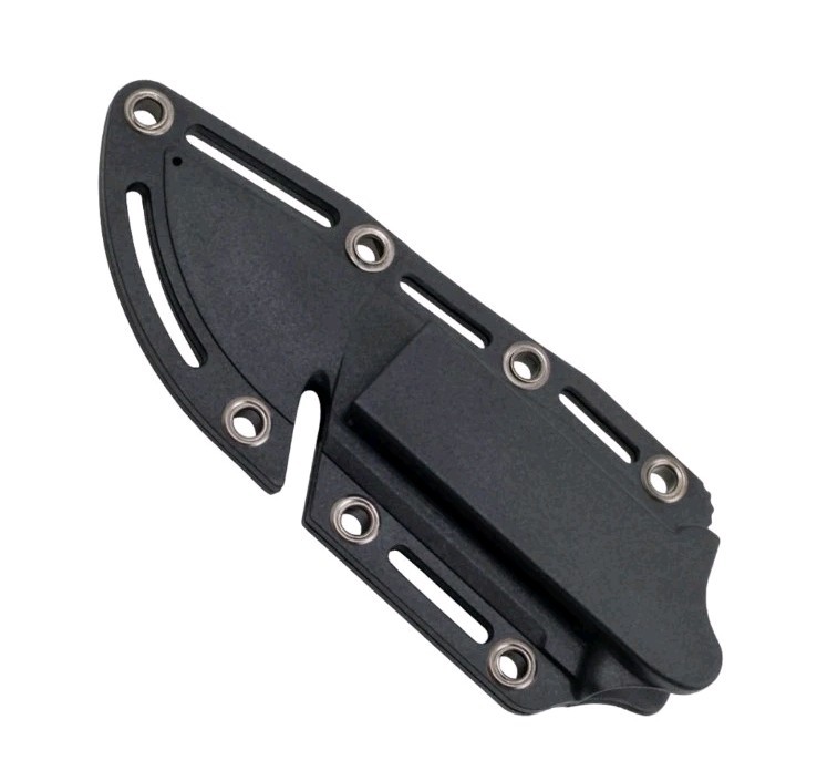 SOG Field Fixed Blade Knife 7Cr17MoV Steel Full Tang w/ Sheath Black TPR 4″