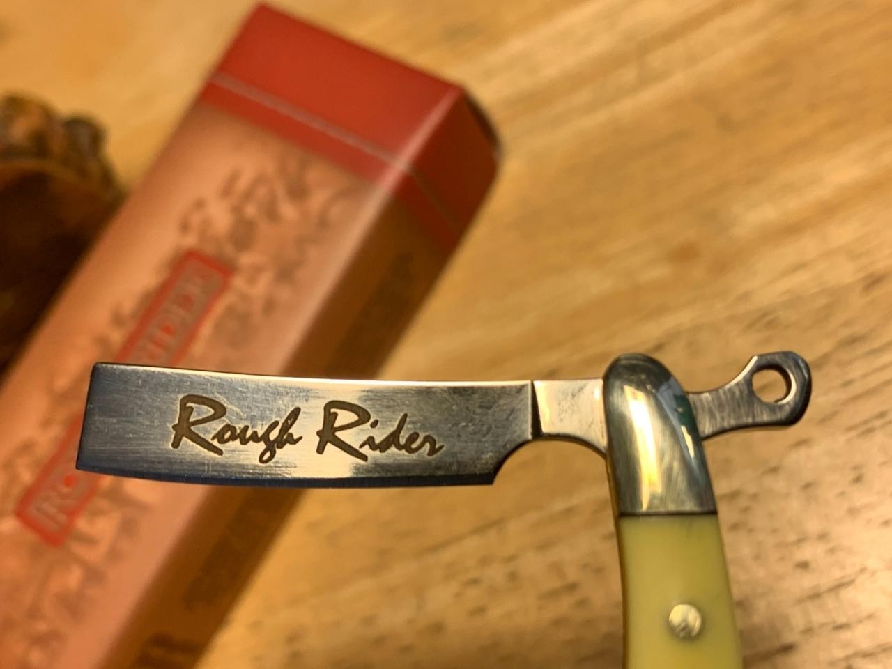Rough Rider 2″ Tiny Razor Yellow Synthetic Pocket Knife with Lanyard Loop RR1362