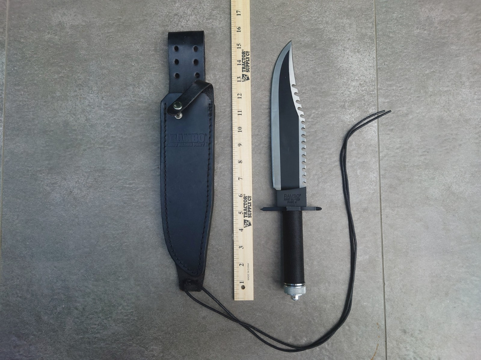Vintage Rambo 2 / First Blood Part II – «The Mission» Survival Knife – US seller