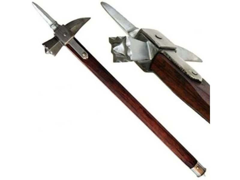 Medieval Warrior Handmade Functional Spiked LUCERNE War Hammer – 20G Steel