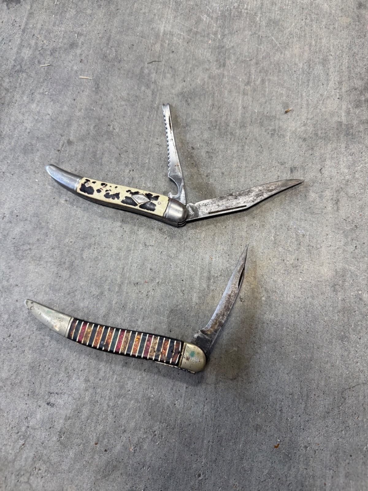 Kutmaster Knife Candy Striped and imperial DE knife