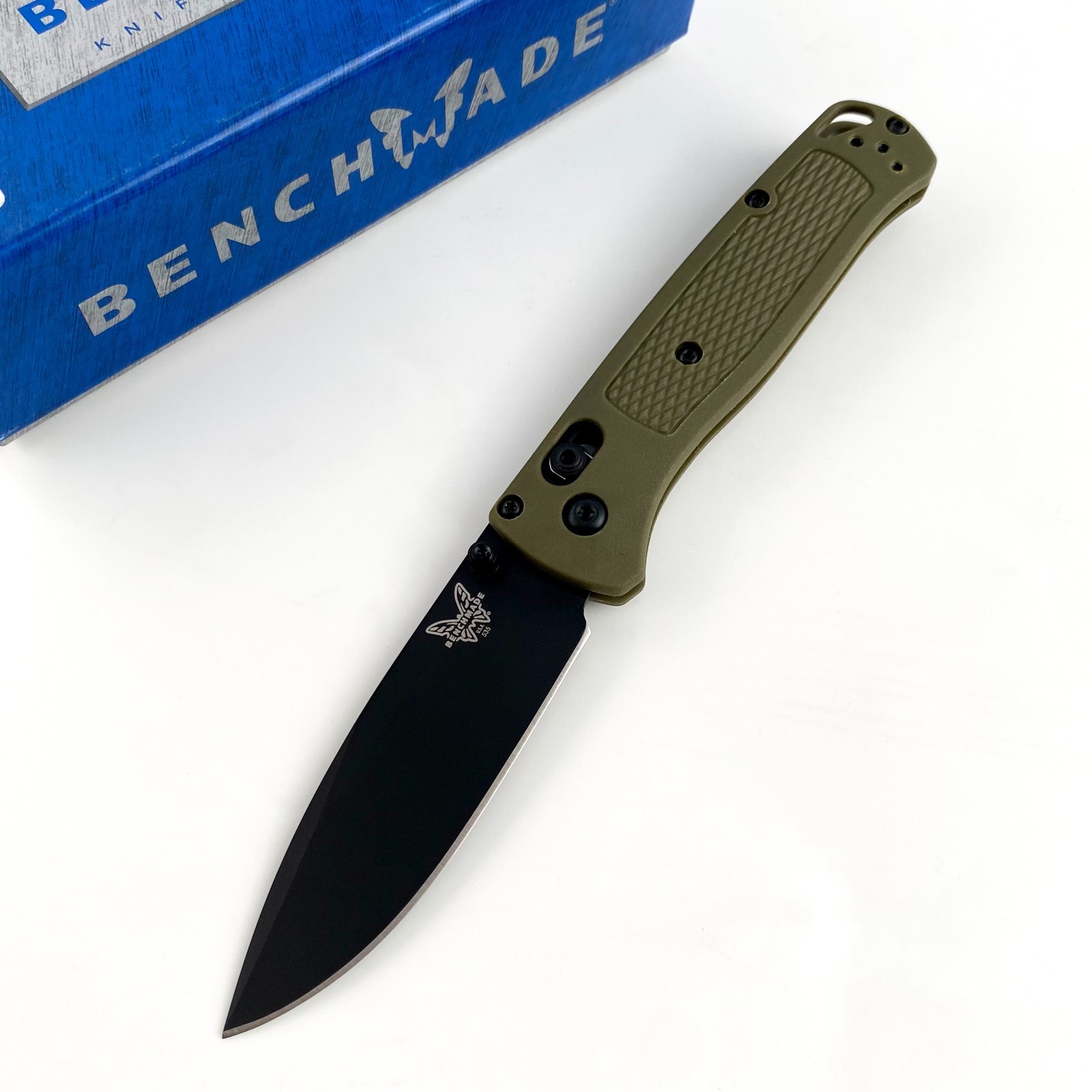 Benchmade 535 Bugout Green CF-Elite Handle CPM-S30V Blade Folding Knife