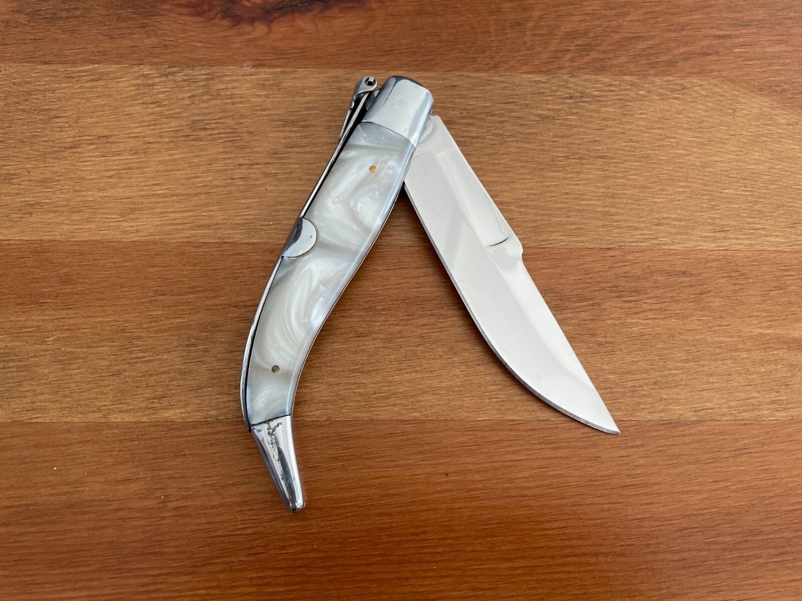 4.3″ Spanish Navaja Teja Albacete Pocket Knife Nacre Imitation – US Seller