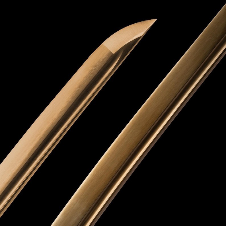 Handmade Golden Dragon Katana Full Tang High Carbon Steel Best For Xmas Gift