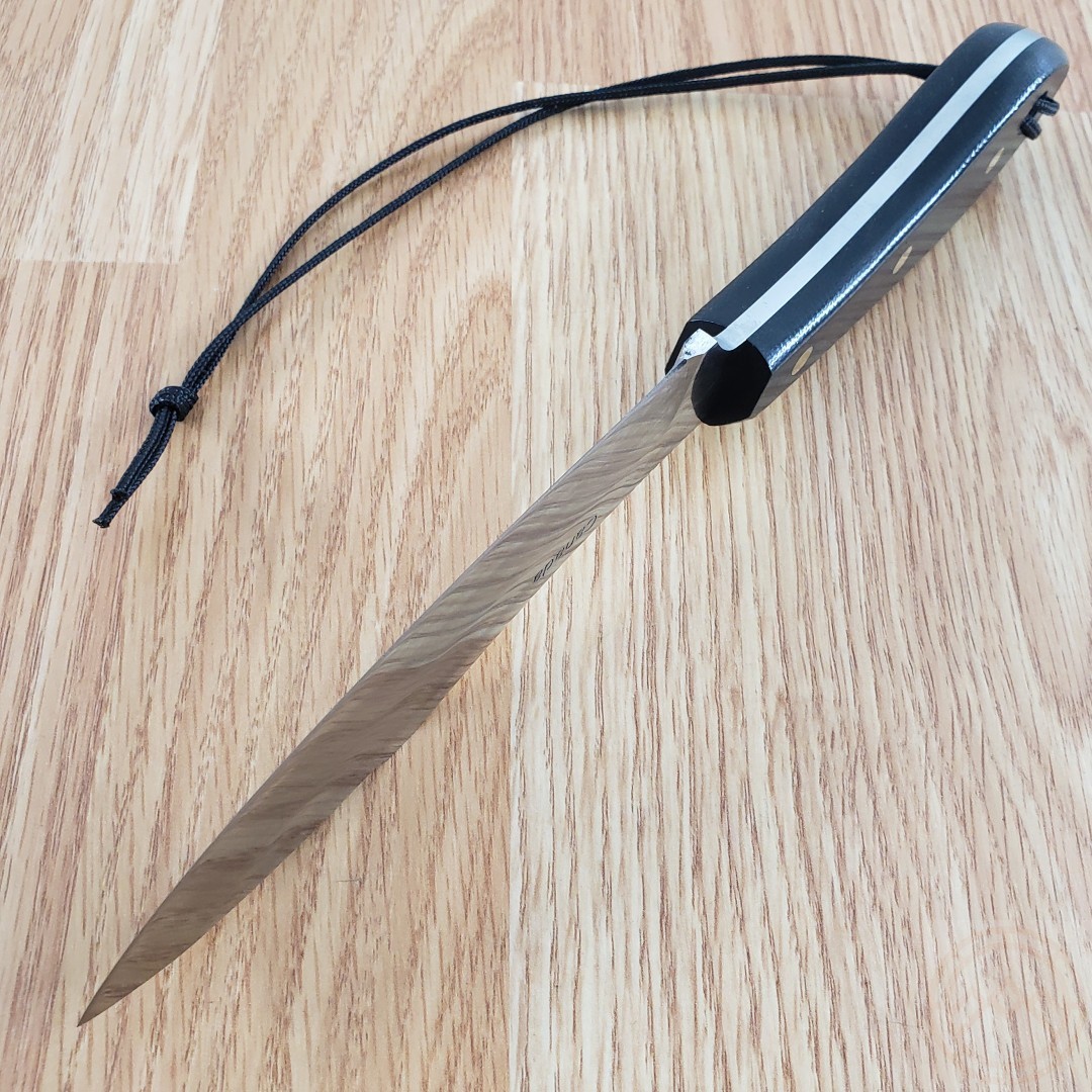 Grohmann Survival Fixed Knife 5.5″ Carbon Steel Full Tang Blade Micarta Handle