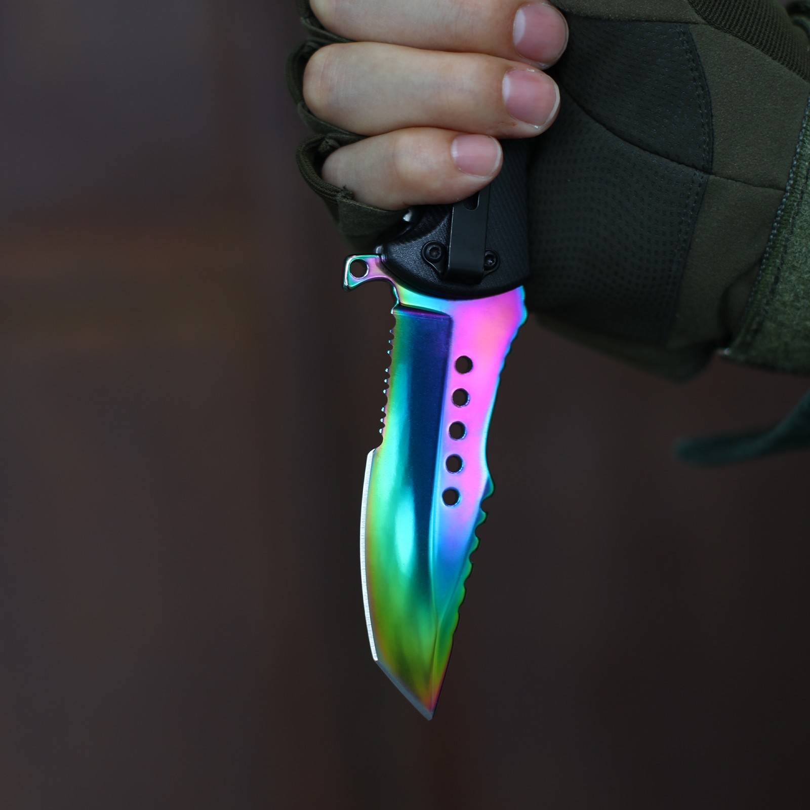 8″ SPRING OPEN ASSISTED TACTICAL FOLDING POCKET KNIFE EDC Blade Tactical Tool
