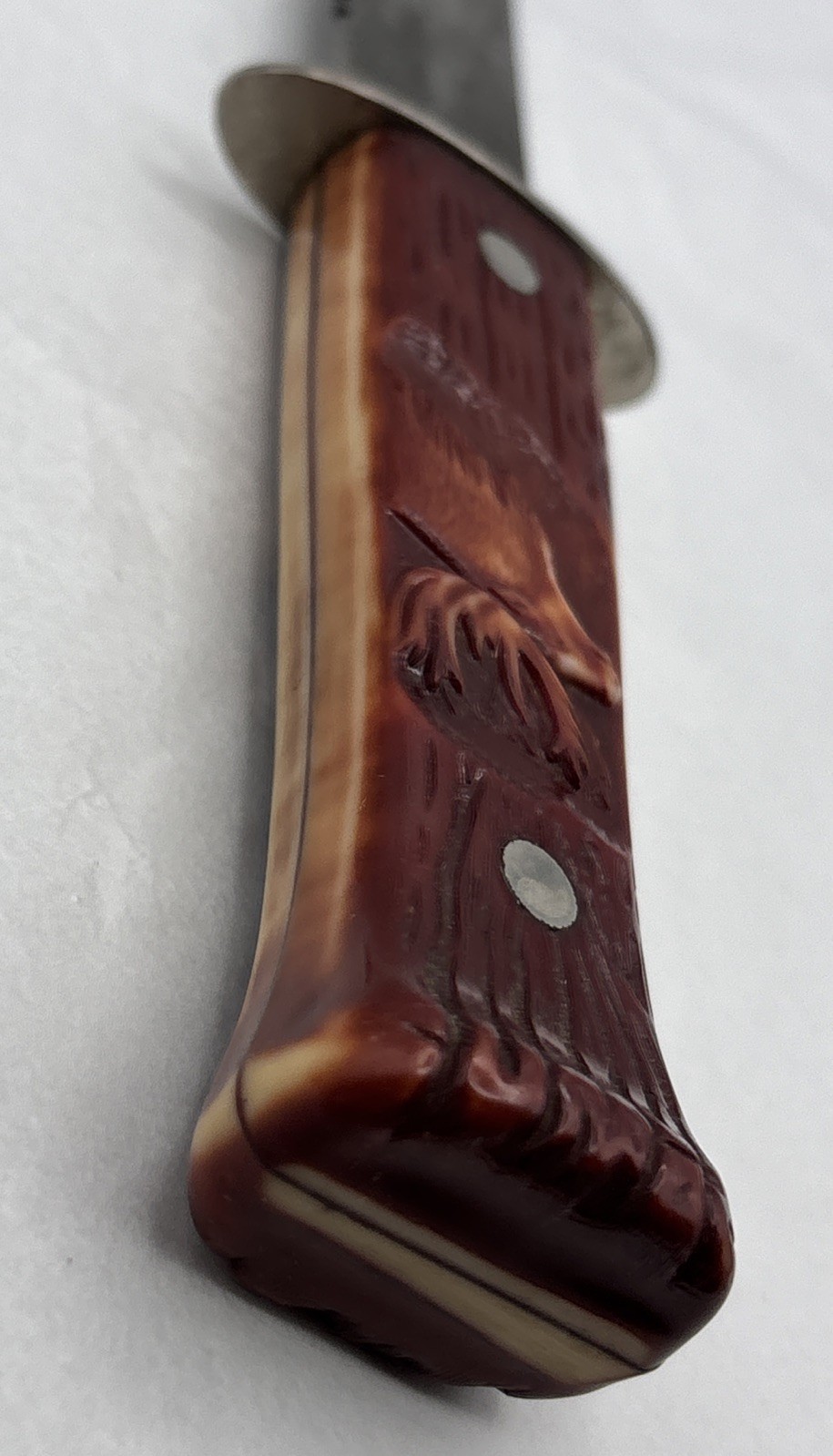 Vintage Imperial Stag Head Series Fixed Blade Hunting Knife & Pocket Knife