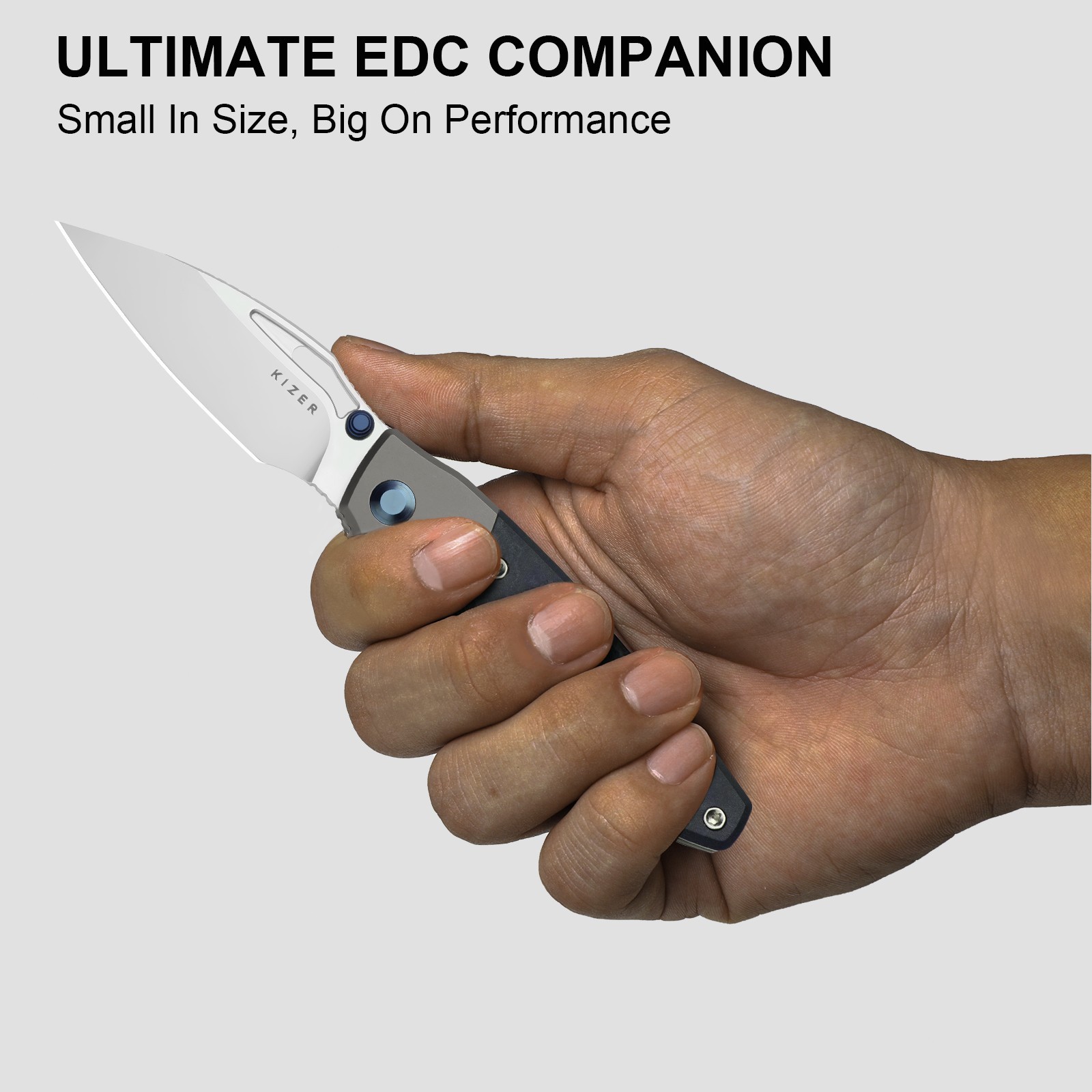 Kizer Shrike EDC Folding Pocket Knife S45VN Blade Titanium & Richlite Handle