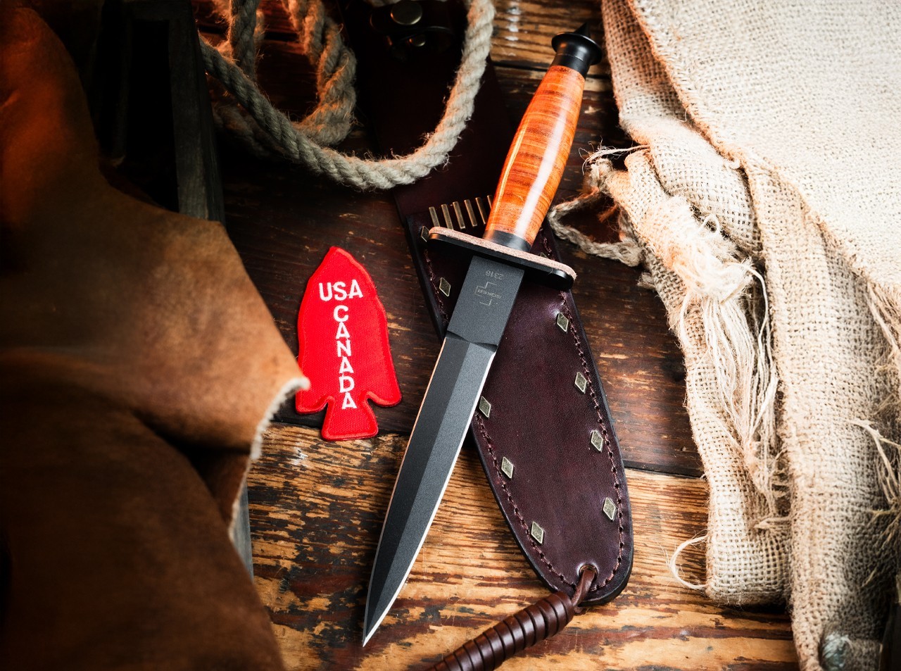 Boker Plus V-42 Devil’s Brigade 2.1 Fixed Knife 7.01″ Blade 1095 ✔️ 02BO109