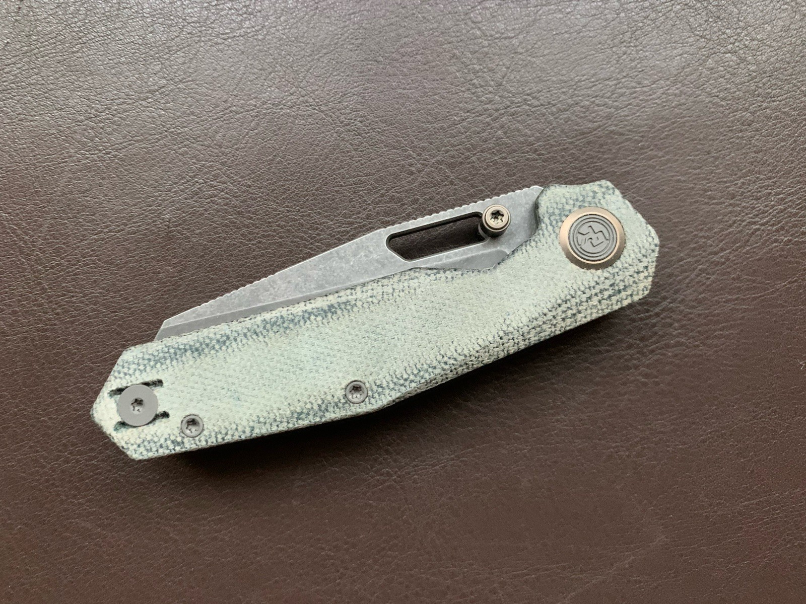 Divo Knives Smallboy Small Boy Knife DLT Excl. Blue Denim Micarta S90V