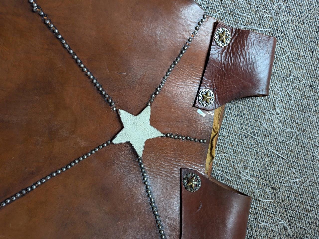 vintage HANDCRAFTED leather armor GLADIATOR spartan roman GREEK tooled XL