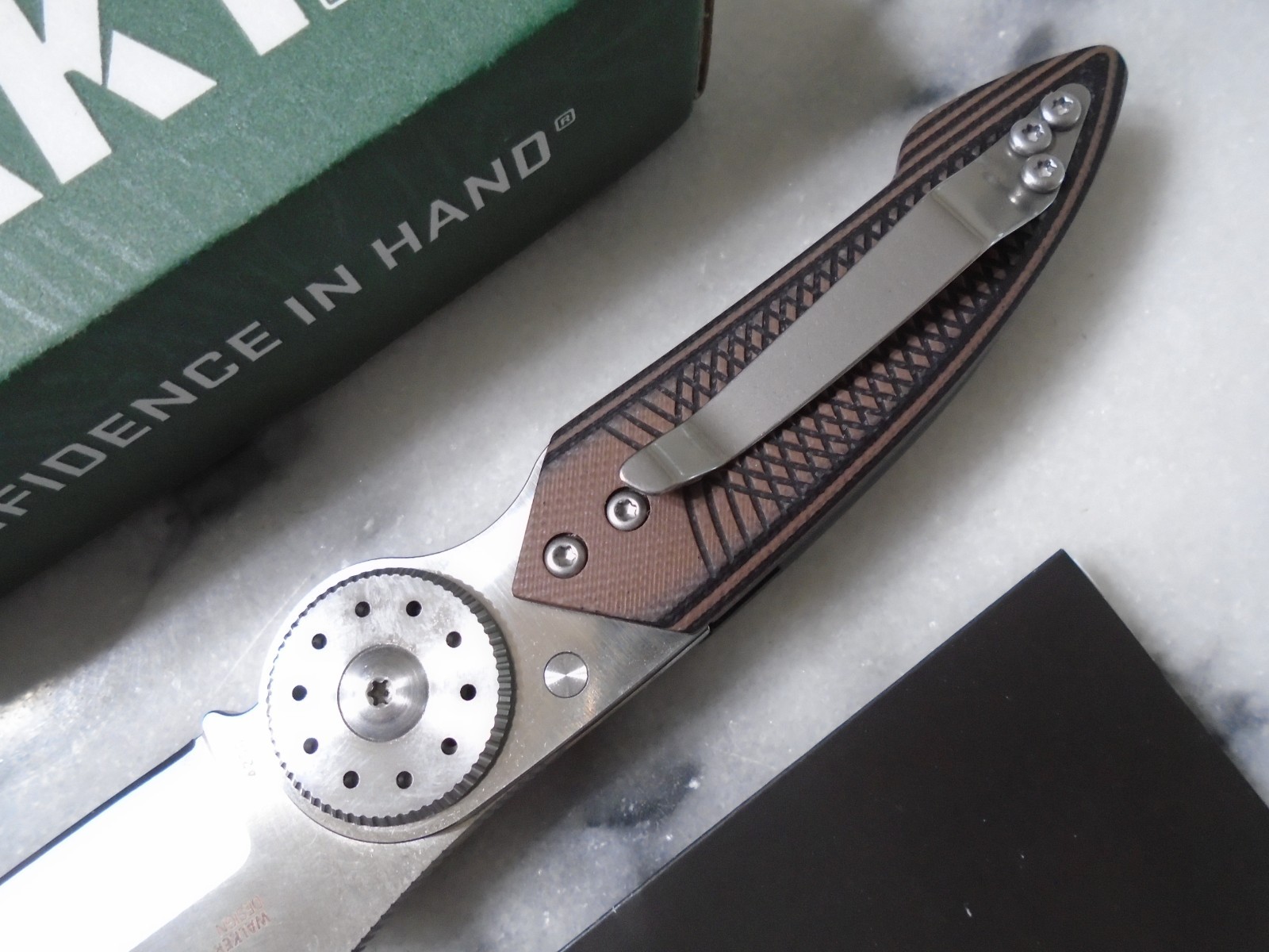 CRKT Walker Lock Pocket Knife 4200 14C28N Blade Steel G10 Sheepfoot Folder New