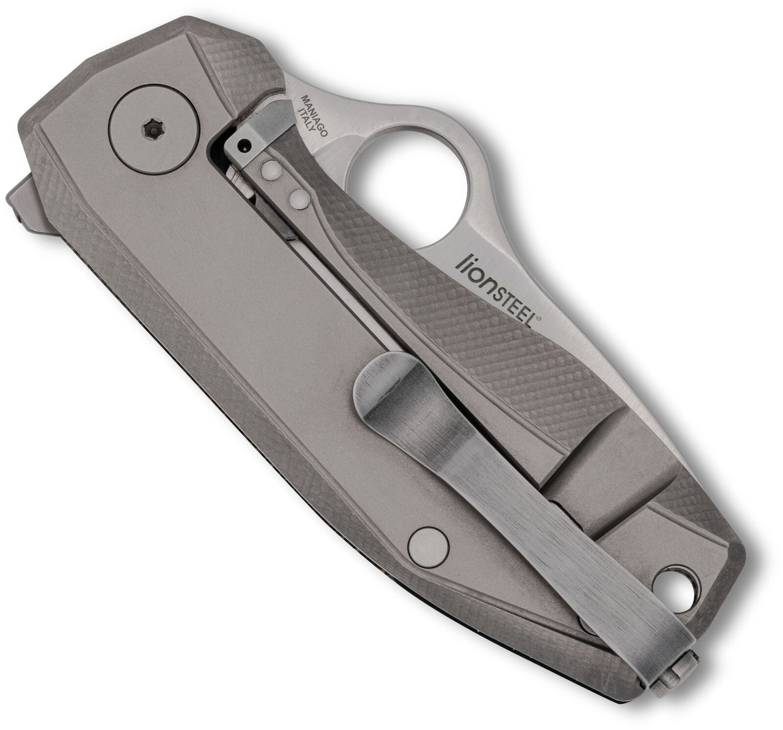 SPYDERCO LIONSTEEL SPYNANO GREEN CANVAS MICARTA & TITANIUM M398 Steel C268MTIP