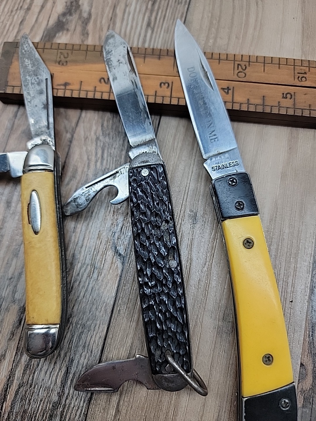 VIntage Pocket Knife Lot Imperial Ireland Multi-tool USA Don’t Tread On Me China