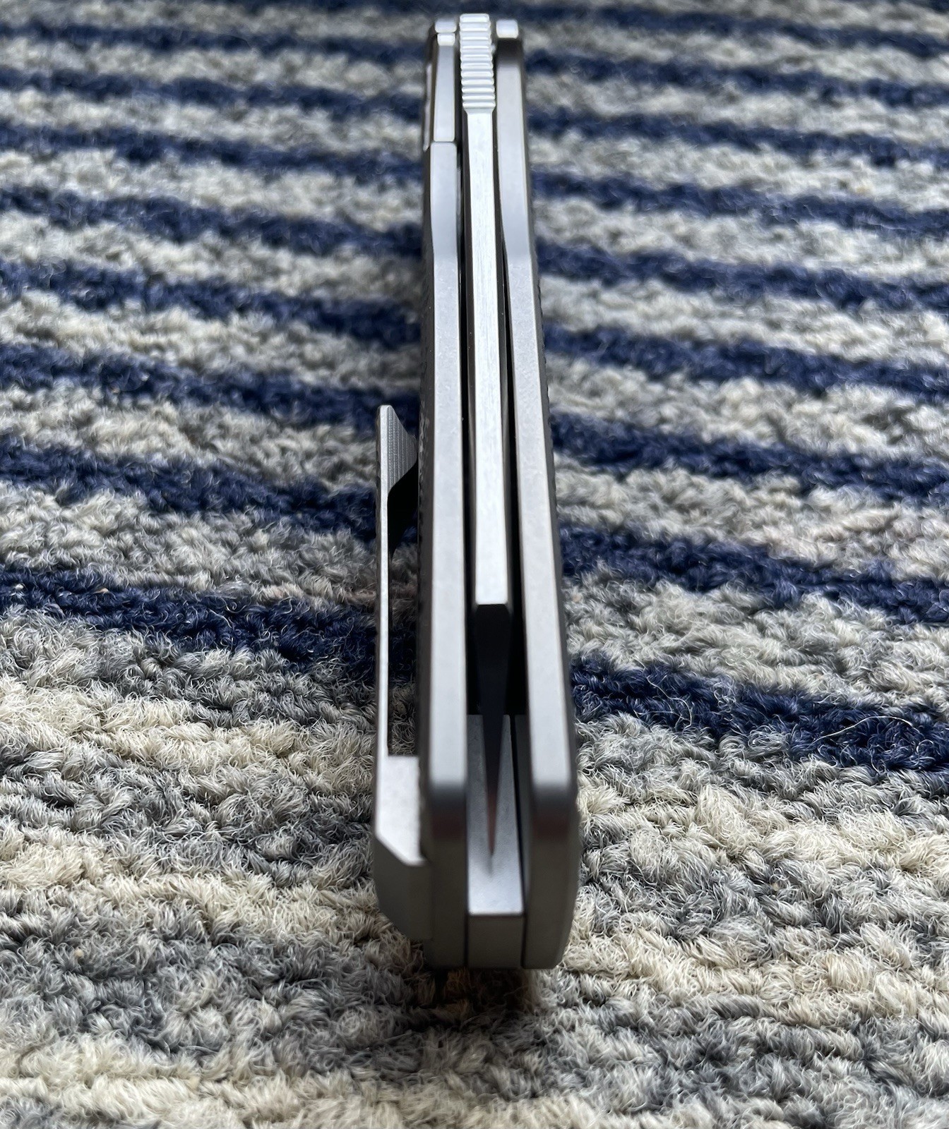 W.P. Mini Cortex Clone Liner Lock VG10 Titanium Hollow Grind *Skiffs Installed*