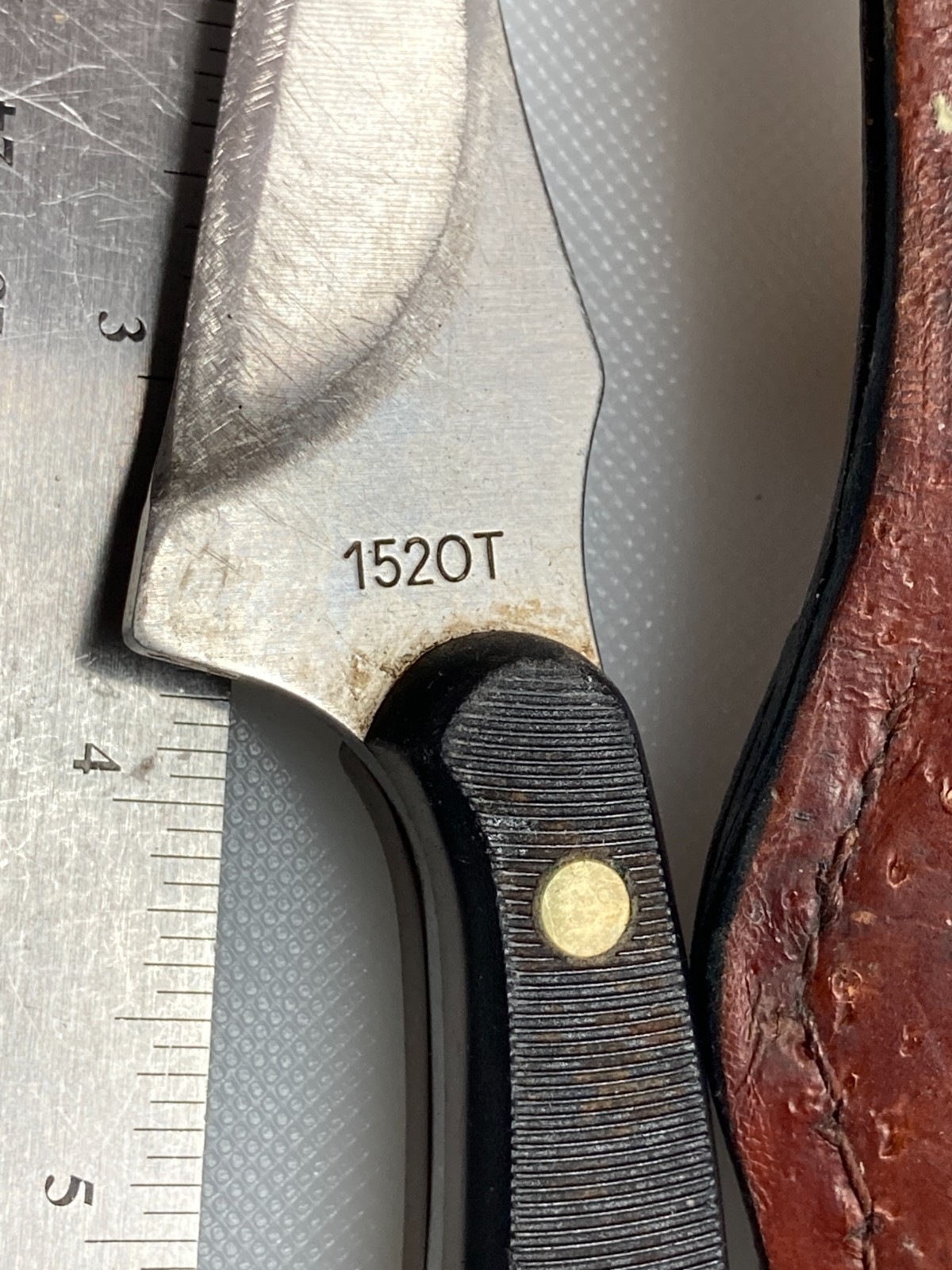 Schrade Old Timer 152 Ot Fixed Blade Knife with Leather China