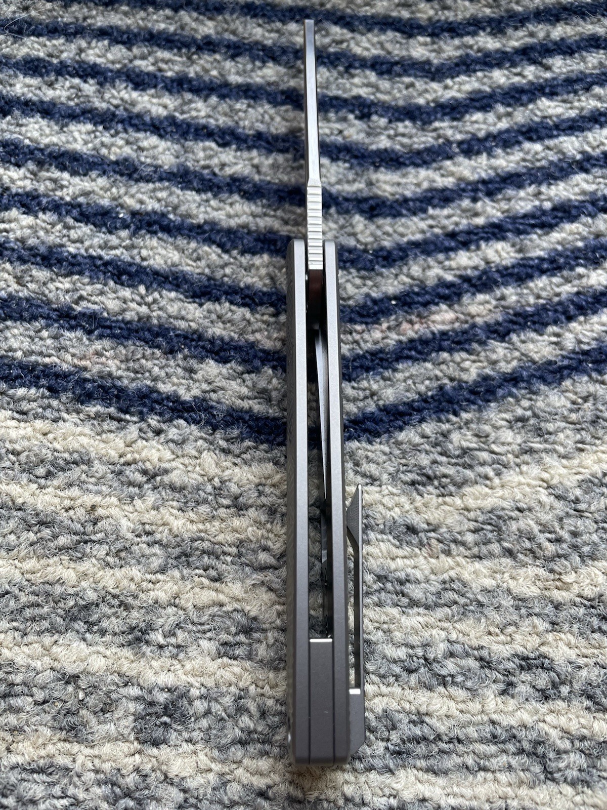 W.P. Mini Cortex Clone Liner Lock VG10 Titanium Hollow Grind *Skiffs Installed*