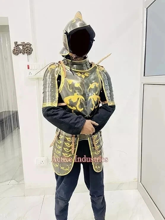 Medieval Armor Half Body Armor suit With Helmet breastplate French Cuirassier