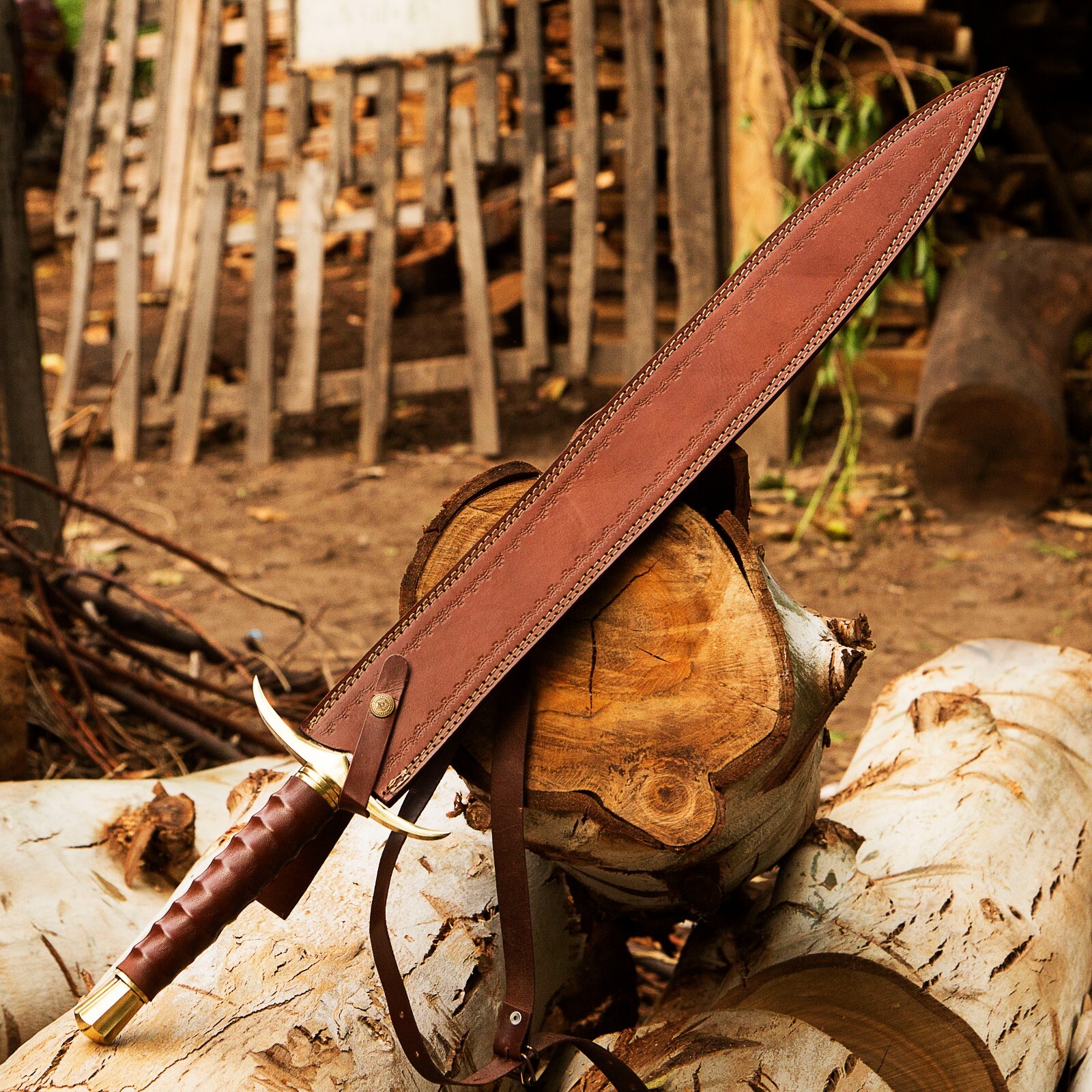 Hand Forged Damascus Steel Viking Sword Medieval Sword Battle Ready With Sheath