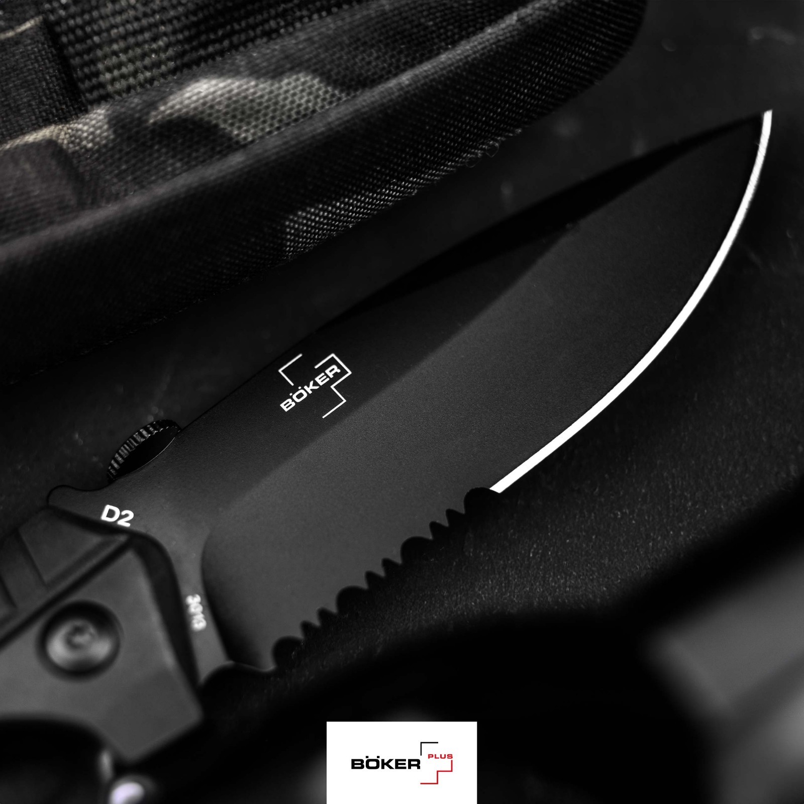 Heckler & Koch SFP Tactical Folder All Black Pocket Knife 3.62″ D2 ✔️ 01HK501