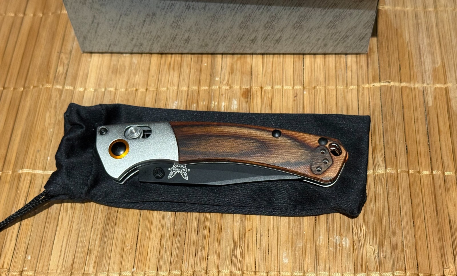 Benchmade Mini Crooked River Folding Knife (3.4 inches 15085-2)