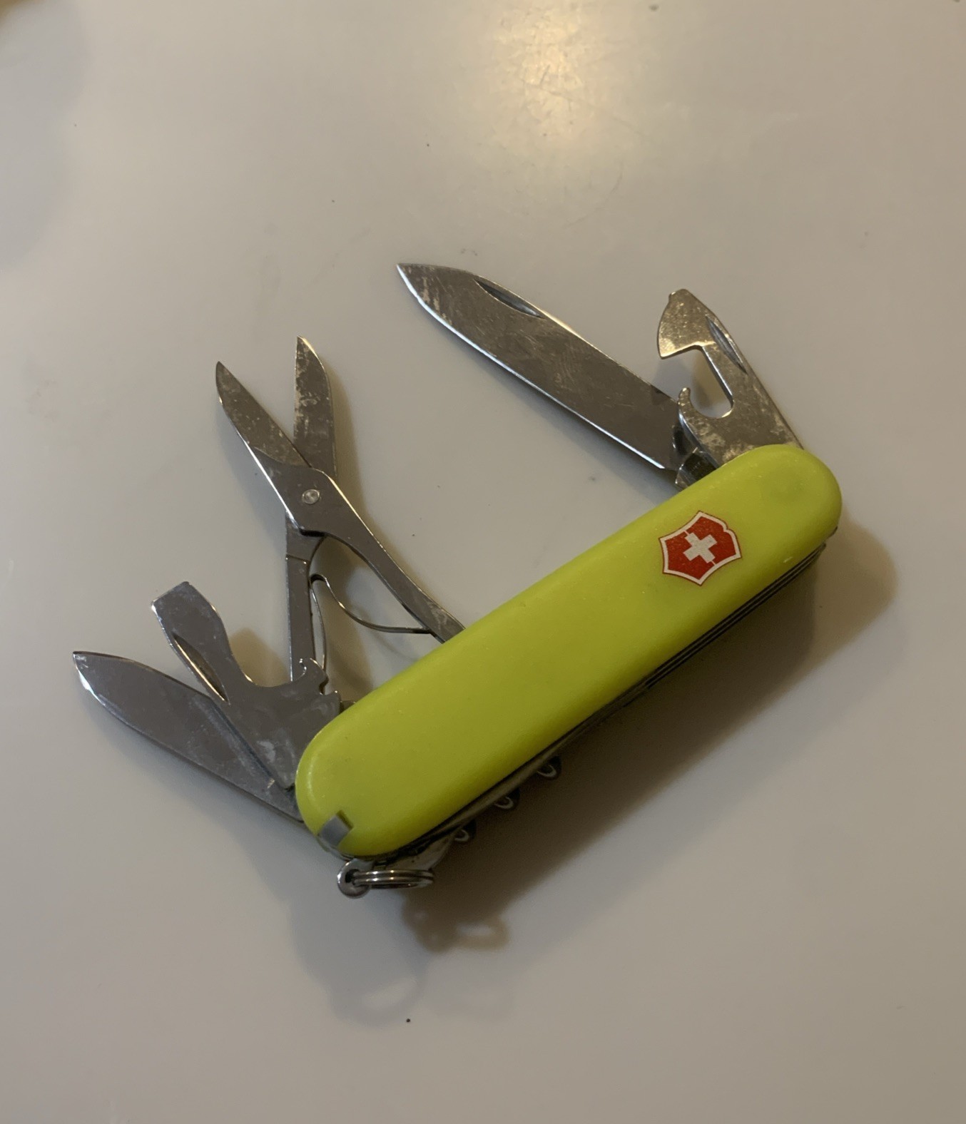 Victorinox Climber StayGlow Swiss Army Knife 91mm Yellow