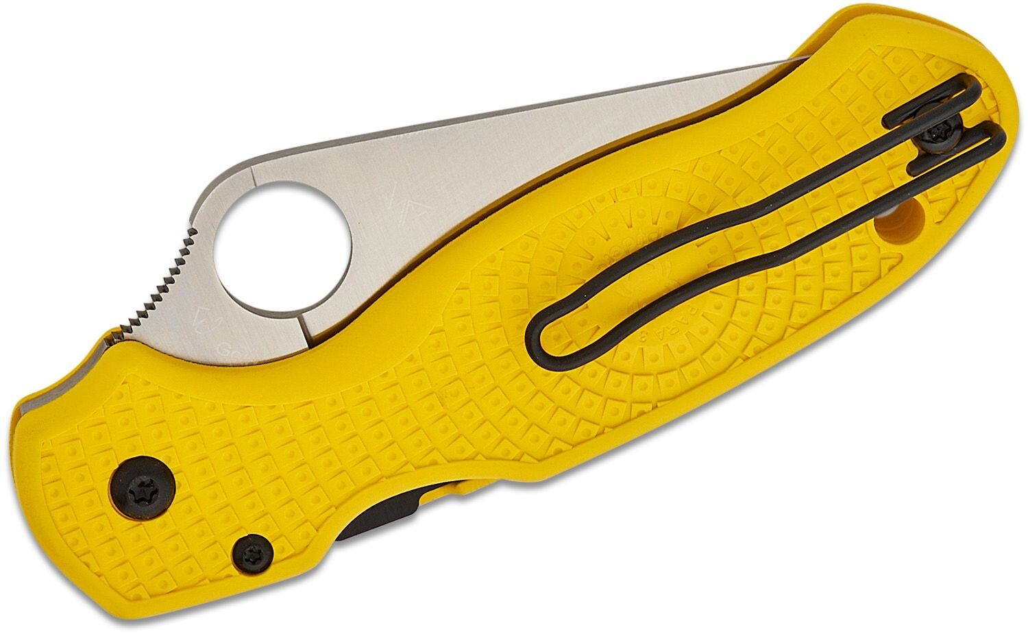 Spyderco Para 3 Salt CPM MagnaCut Blade Lightweight Yellow FRN Handles C223PYL