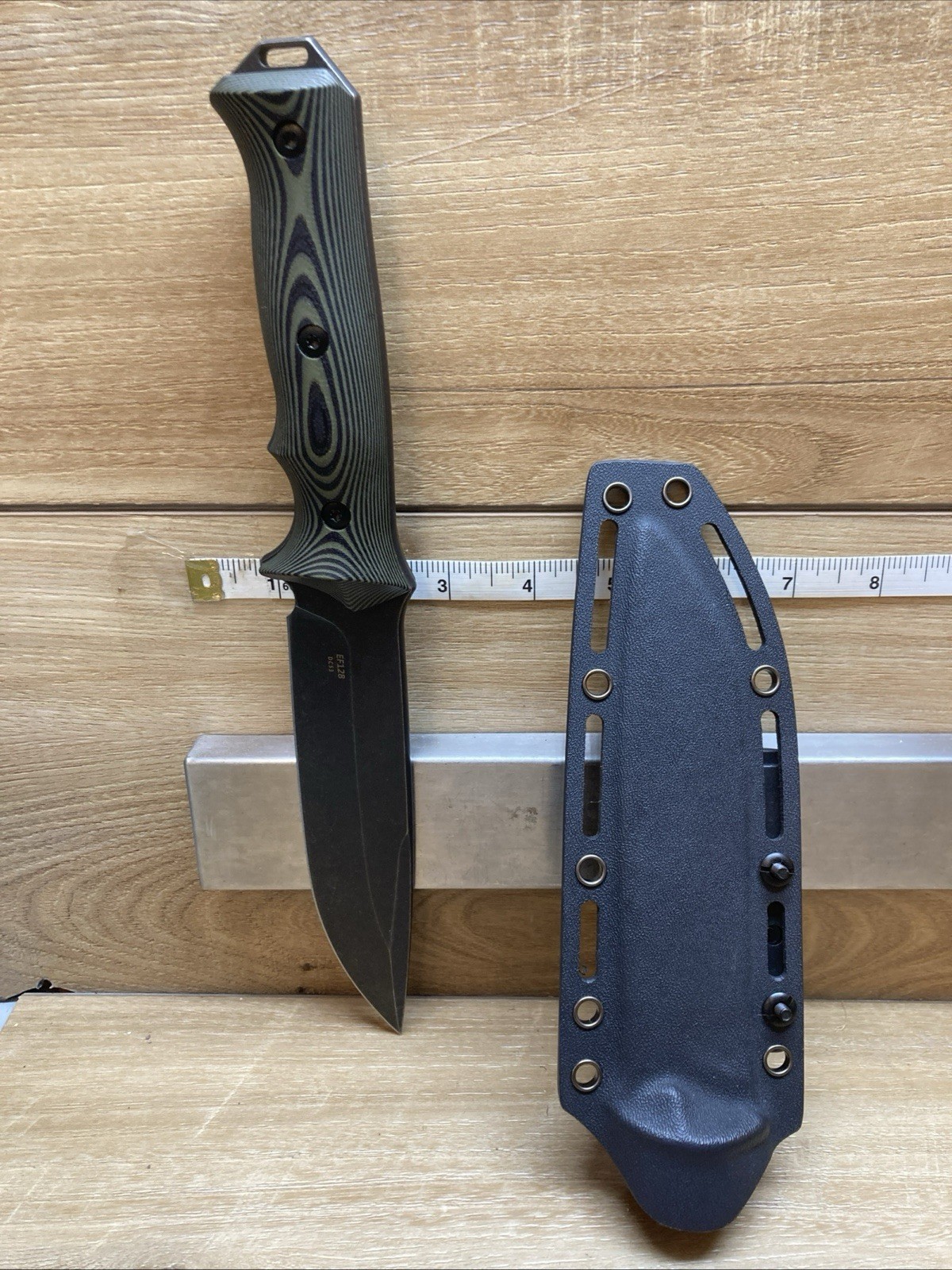 Eafengrow EF128 Fixed Blade Knife DC53 Steel Blade, G10 Handle Full Tang