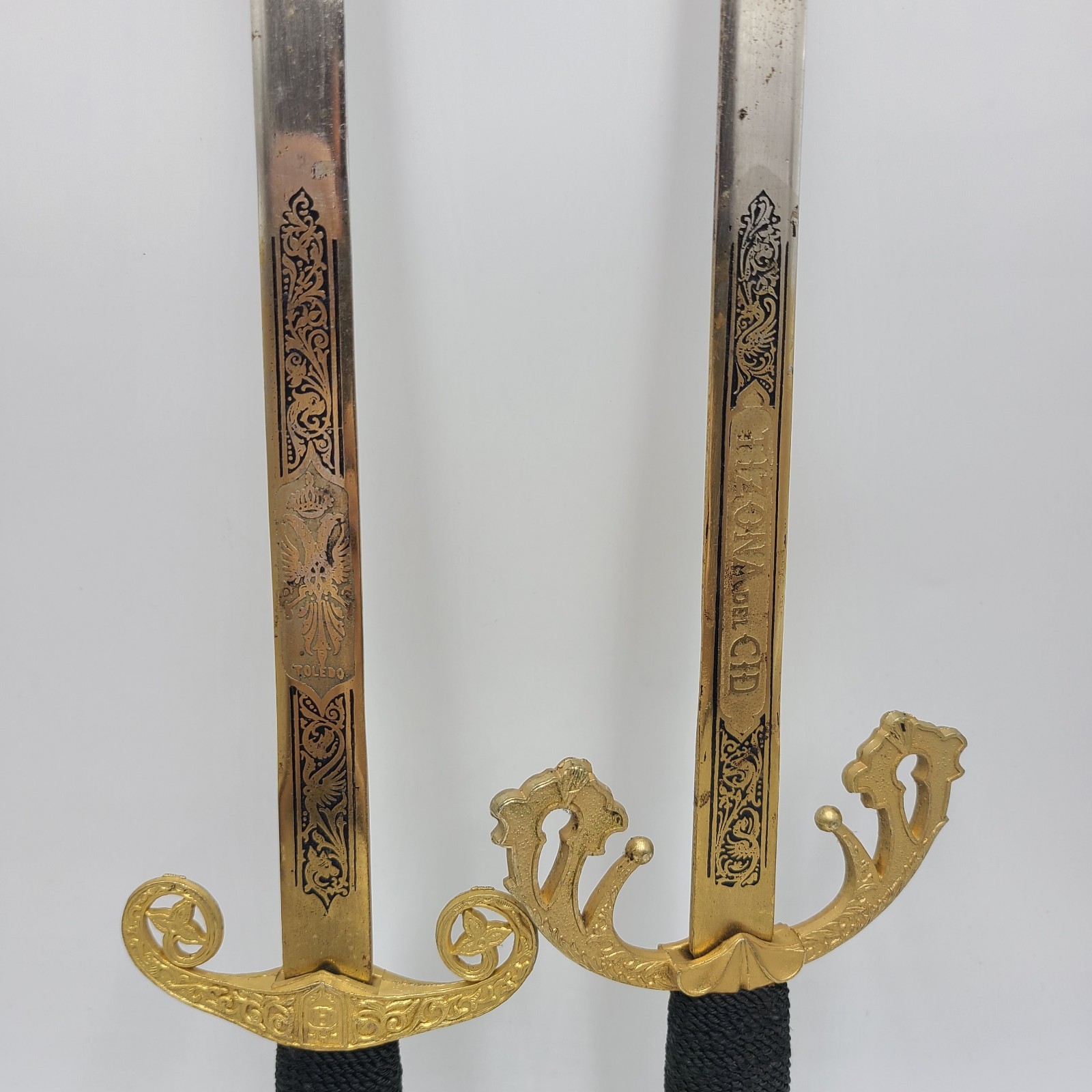 2 decorative replica swords Toledo, Spain 18 inch