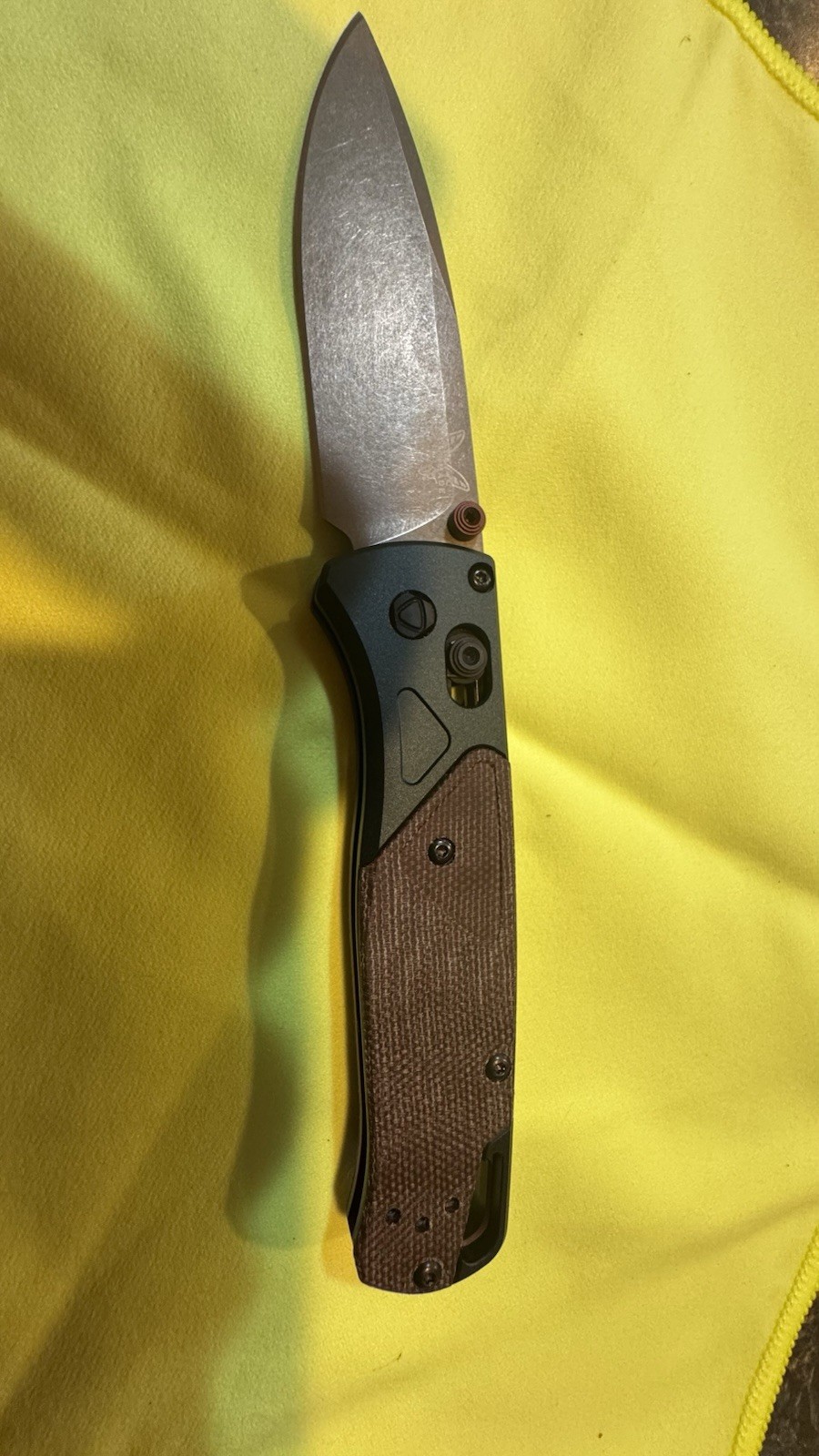 Benchmade Bugout 535FE-2602 2026 Seasonal Drop. Aluminum And Micarta Handle. S90