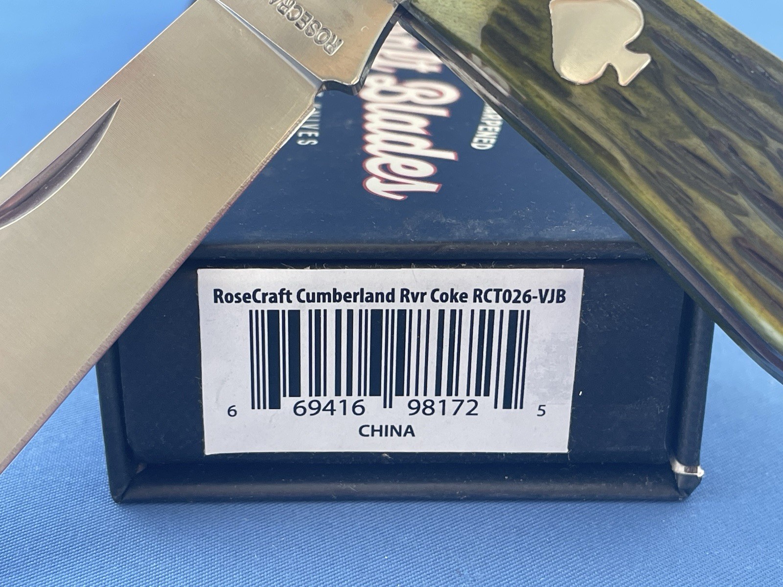 RoseCraft RCT026-VJB Cumberland River Coke Bottle Knife Vintage Bone