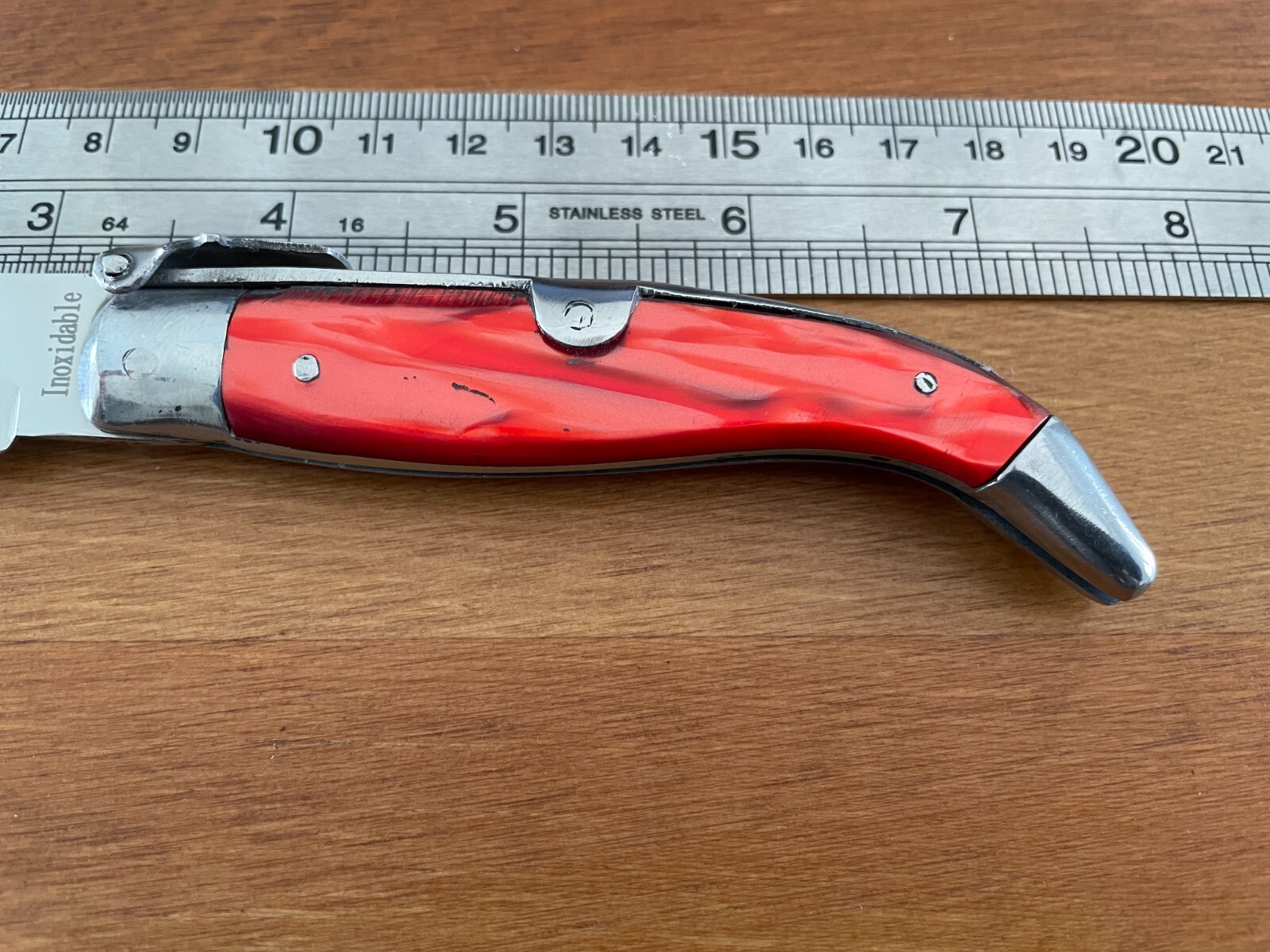 3.3″ Spanish Navaja Pocket Knife Celluloid Scales Handcrafted in Spain US Seller