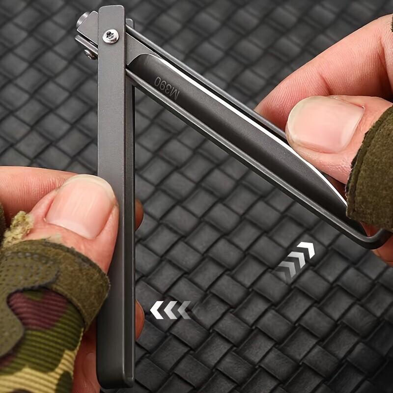 7.5 Inch M390 Blade Mini Knife Stainless Steel Outdoor Camping Folding Tools USA
