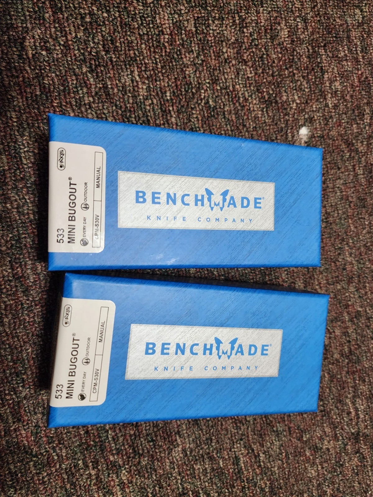 Benchmade Mini Bugout 533 Custom-CPM-S30V Folding Knife Multiple Colours Availab