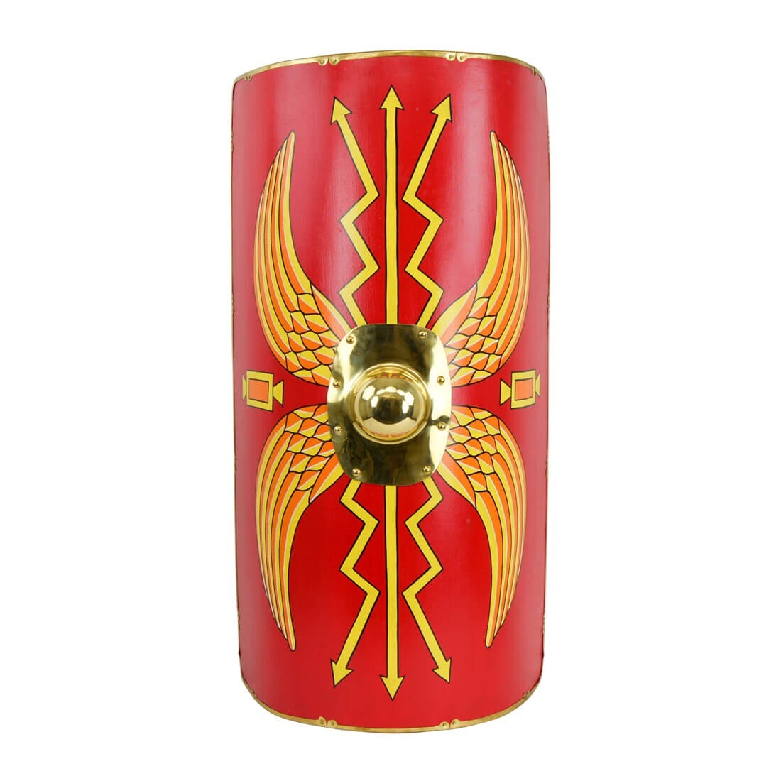 Roman Shield Scutum 42″ x 20″ Brass Lined
