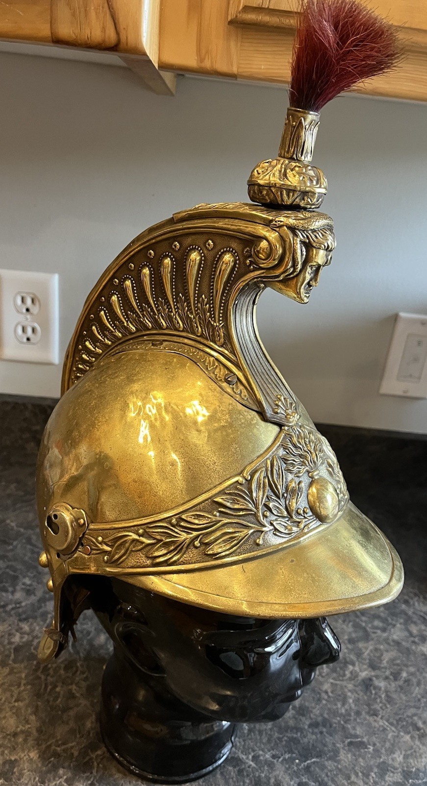 French Cuirassier Helmet Model 1874? Gendarmerie? 1825 Transformed Fire Brigade?