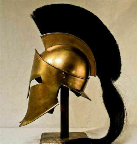 Spartan 300 king Leonidas helmet plume Greek helmet Larp Replica home decorative